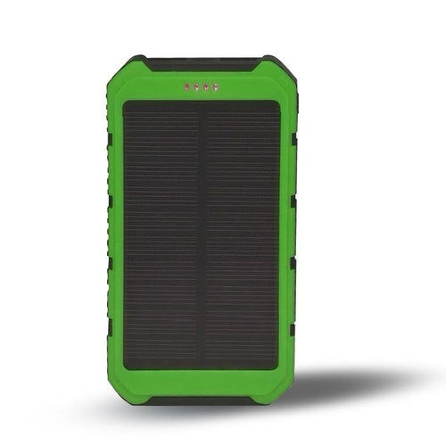 Solcellsdriven Powerbank 6000mAh – Dubbel USB-laddning för Resor & Friluftsliv