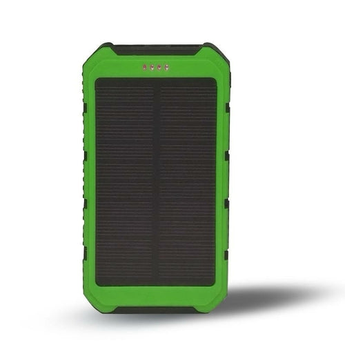 Solcellsdriven Powerbank 6000mAh – Dubbel USB-laddning för Resor & Friluftsliv