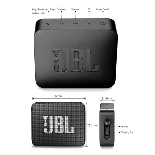 JBL GO 2 Trådlös Bluetooth Högtalare – Vattentät & Portabel