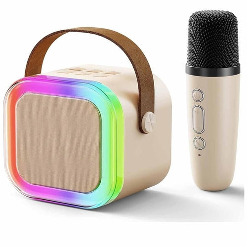 Trådlös Mini Karaokehögtalare med Mikrofon – Bluetooth Partyhögtalare